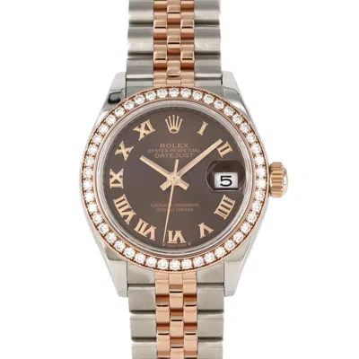 Pre-owned Rolex Pink Gold (18k) Stainless Steel Wristwatch ()