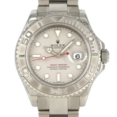 Pre-owned Rolex Platinum Stainless Steel Wristwatch ()
