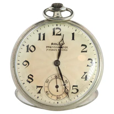 Pre-owned Rolex Pocket Watch. Antique  Precision Lever 7 World's Records In Multi