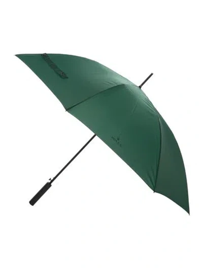 Pre-owned Rolex Polyester Solid Umbrella In Green