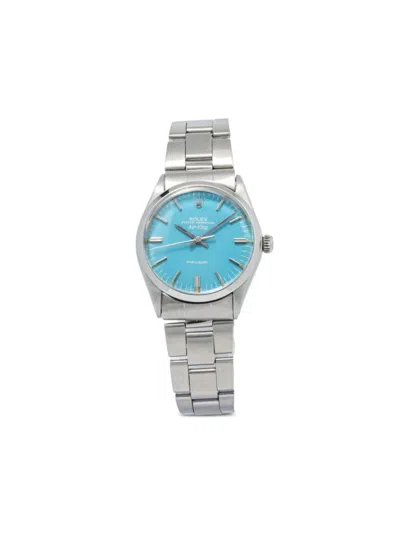 Pre-owned Rolex  Air-king 34mm In Blue