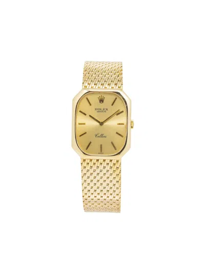 Pre-owned Rolex  Cellini 25mm In 黄色