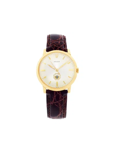 Pre-owned Rolex  Cellini 34mm In White