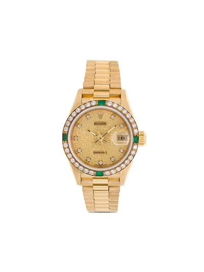 Pre-owned Rolex  Date Just 26mm In Gold