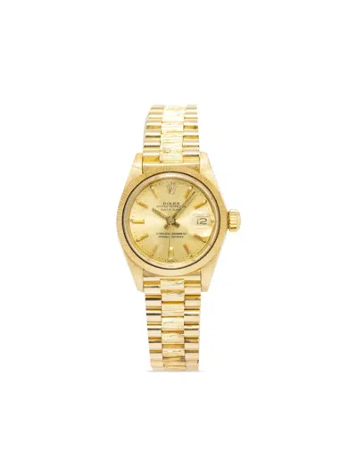 Pre-owned Rolex  Datejust 26mm In 黄色