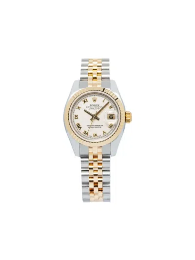 Pre-owned Rolex  Datejust 26mm In White