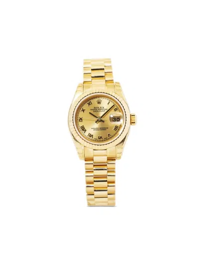 Pre-owned Rolex  Datejust 26mm In Gold
