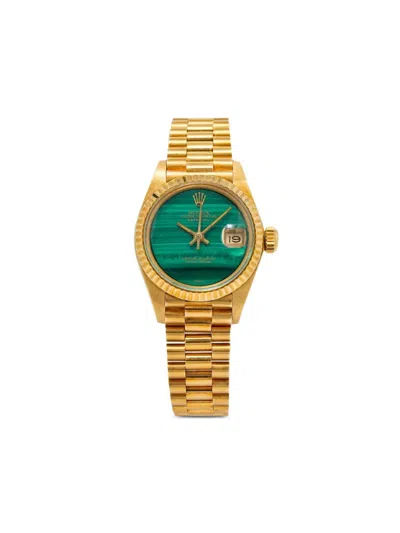 Pre-owned Rolex  Datejust 26mm In Green