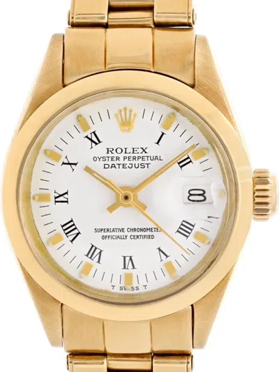 Pre-owned Rolex  Datejust 26mm In White