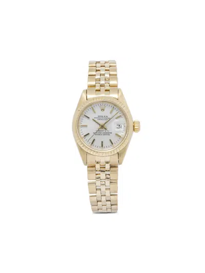Pre-owned Rolex  Datejust 26mm In White