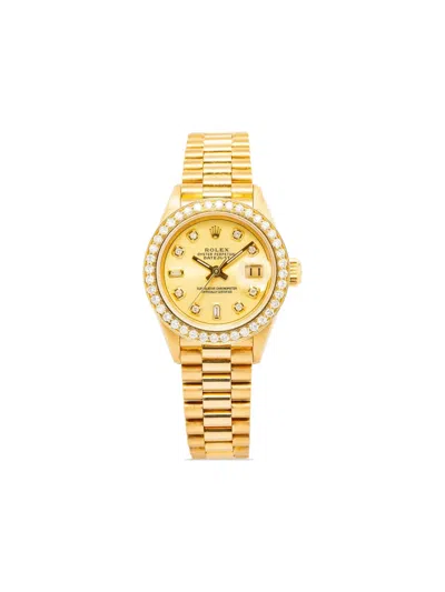 Pre-owned Rolex  Datejust 26mm In Yellow