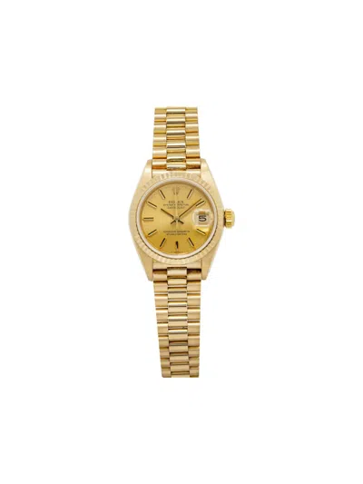Pre-owned Rolex  Datejust 26mm In Yellow