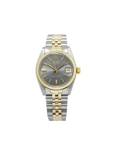 Pre-owned Rolex  Datejust 31mm In Grey