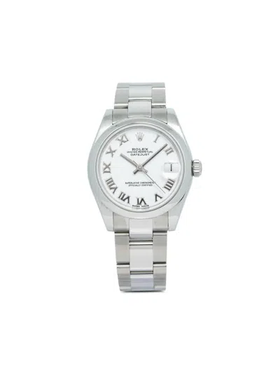 Pre-owned Rolex  Datejust 31mm In White