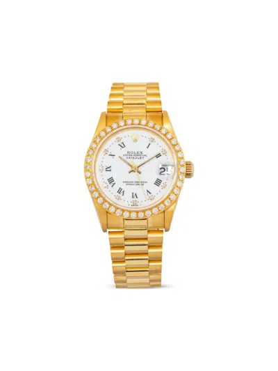 Pre-owned Rolex  Datejust 31mm In White