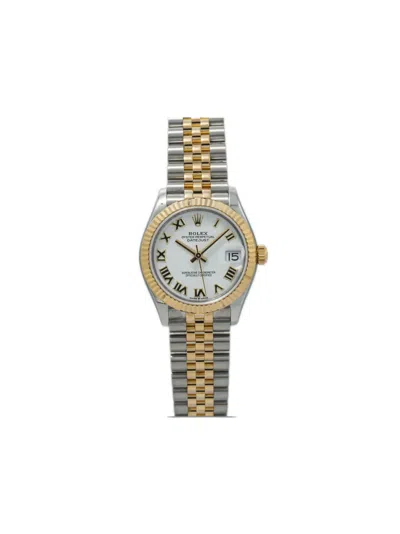 Pre-owned Rolex  Datejust 31mm In White