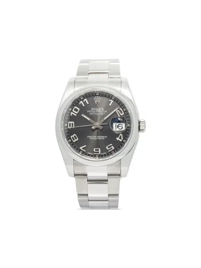 Pre-owned Rolex  Datejust 36mm In 黑色
