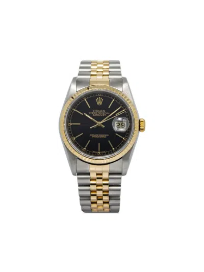 Pre-owned Rolex  Datejust 36mm In Black