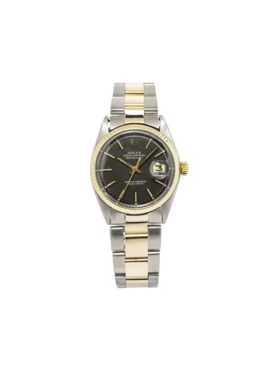 Pre-owned Rolex  Datejust 36mm In Black