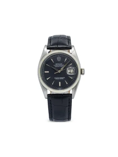 Pre-owned Rolex  Datejust 36mm In Black