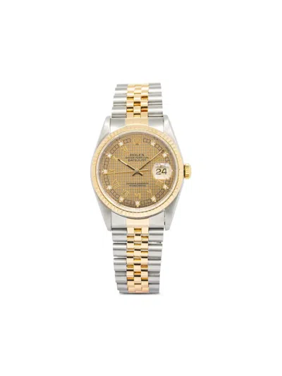 Pre-owned Rolex  Datejust 36mm In Gold