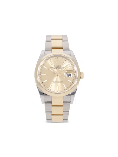 Pre-owned Rolex  Datejust 36mm In Gold