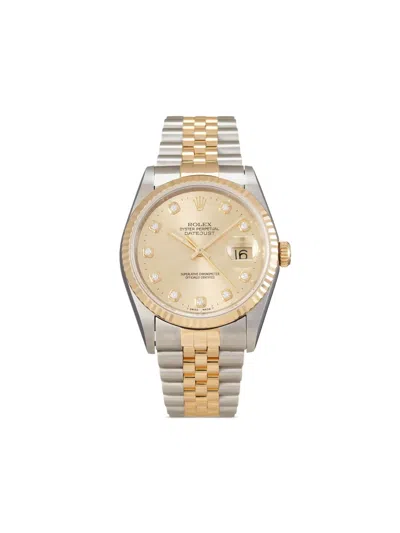 Pre-owned Rolex  Datejust 36mm In Gold