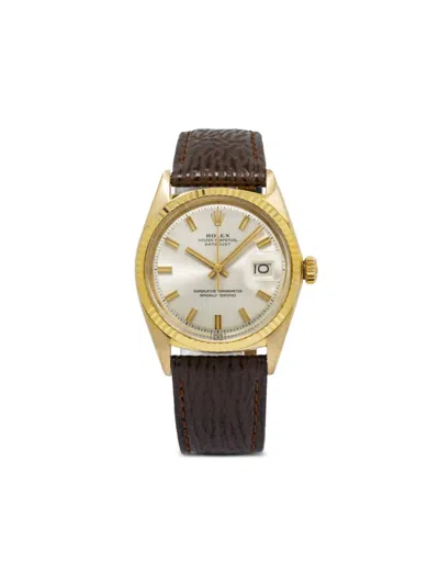 Pre-owned Rolex  Datejust 36mm In Grey