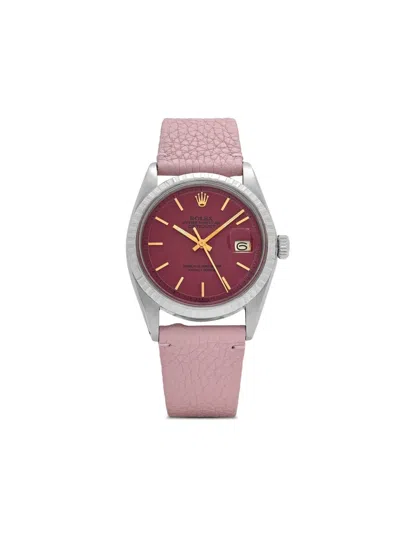 Pre-owned Rolex  Datejust 36mm In Red