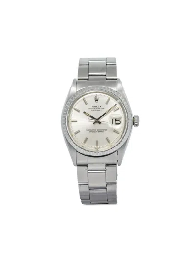 Pre-owned Rolex  Datejust 36mm In Silver