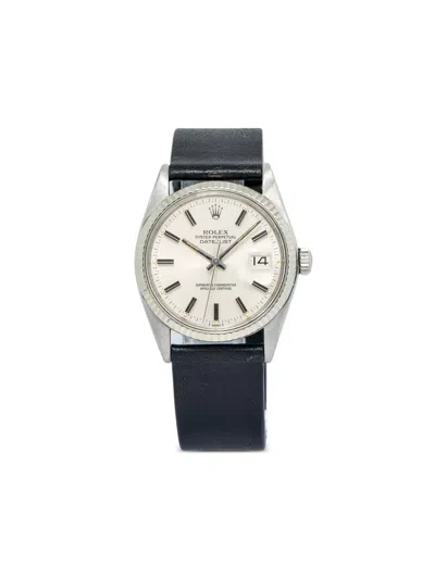 Pre-owned Rolex  Datejust 36mm In White