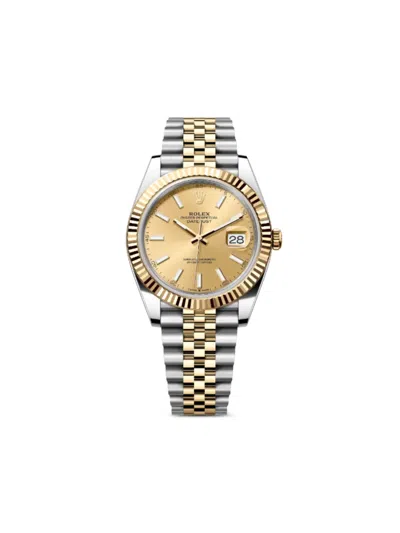 Pre-owned Rolex  Datejust 41mm In Gold