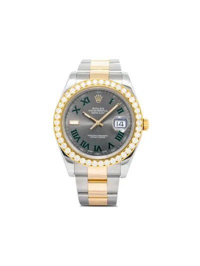 Pre-owned Rolex  Datejust 41mm In Grey