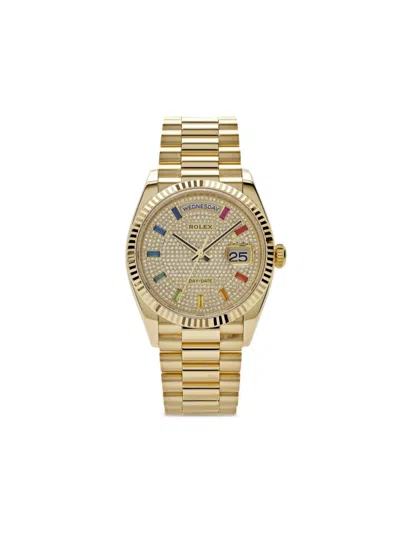 Pre-owned Rolex  Day-date 36mm In Gold