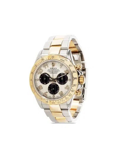 Pre-owned Rolex  Daytona Cosmograph 40mm In Silver