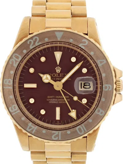 Pre-owned Rolex  Gmt-master 40mm In Brown