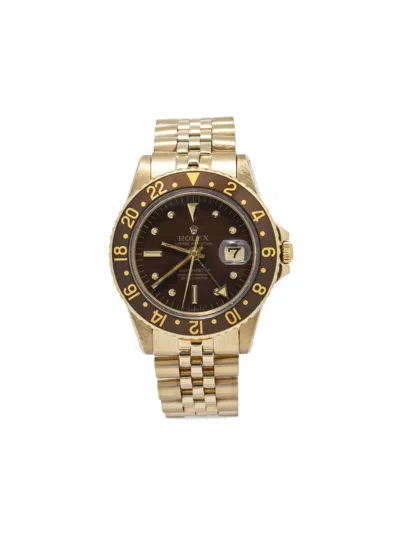 Pre-owned Rolex  Gmt-master Concorde 40mm In Brown