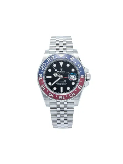Pre-owned Rolex  Gmt Master Ii 40mm In Black