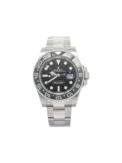 Pre-owned Rolex  Gmt-master Ii 40mm In Black