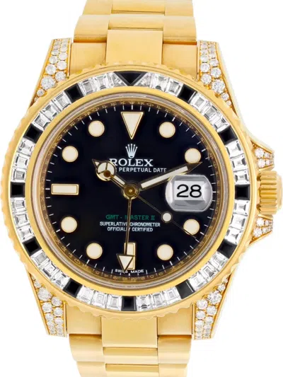 Pre-owned Rolex  Gmt-master Ii 40mm In Black