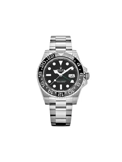 Pre-owned Rolex  Gmt Master Ii Bruce Wayne 40mm In Black