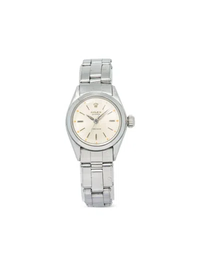 Pre-owned Rolex  Oyster 23mm In 银色