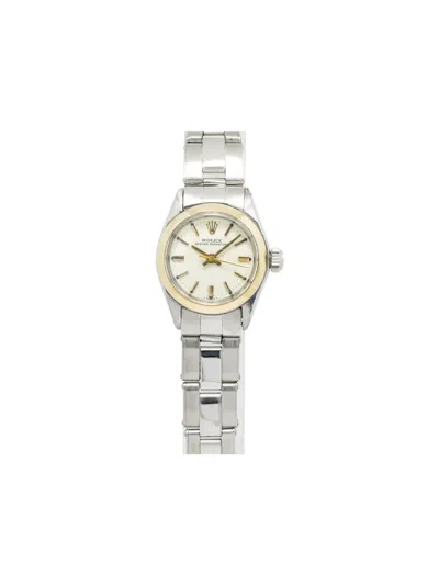 Pre-owned Rolex  Oyster Perpetual 24mm In 白色