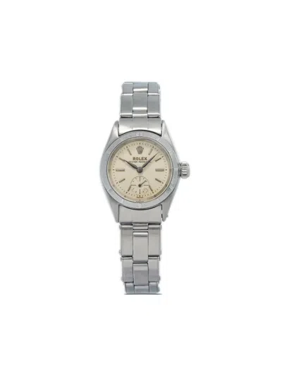 Pre-owned Rolex  Oyster Perpetual 24mm In Neutrals