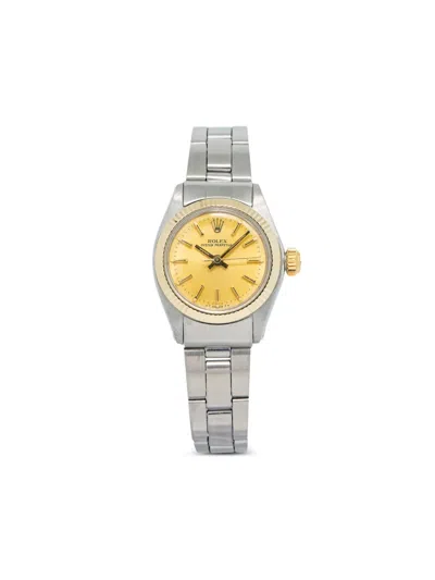 Pre-owned Rolex  Oyster Perpetual 25mm In Gold