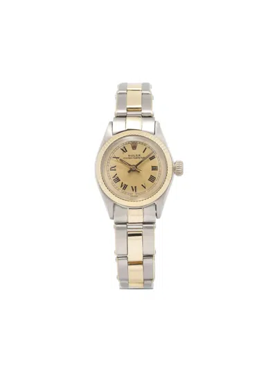 Pre-owned Rolex  Oyster Perpetual 25mm In Neutrals