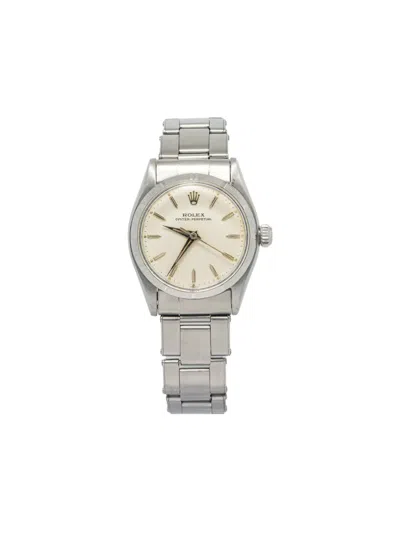 Pre-owned Rolex  Oyster Perpetual 30mm In 银色