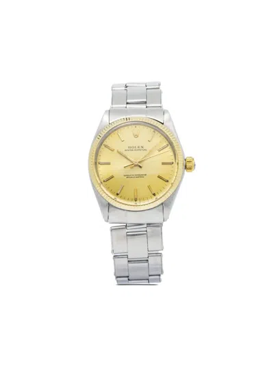 Pre-owned Rolex  Oyster Perpetual 34mm In Gold