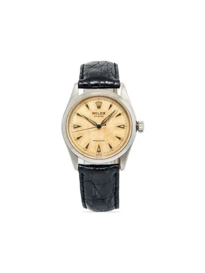 Pre-owned Rolex  Oyster Perpetual 34mm In Neutrals