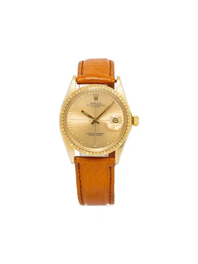 Pre-owned Rolex  Oyster Perpetual 34mm In Yellow